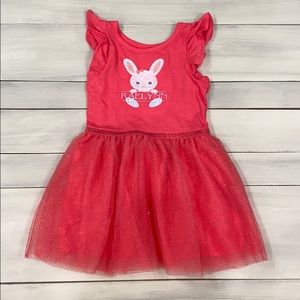 Raelynn Flutter Sleeve Glitter Tutu Dress Custom